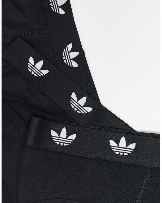 Adidas Black 3 Pack Comfort Flex Cotton Briefs for men