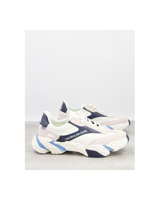 calvin klein blue trainers