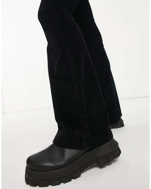 Black Corduroy Jamie Flare Jeans 