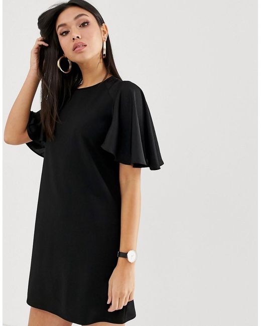asos black shift dress