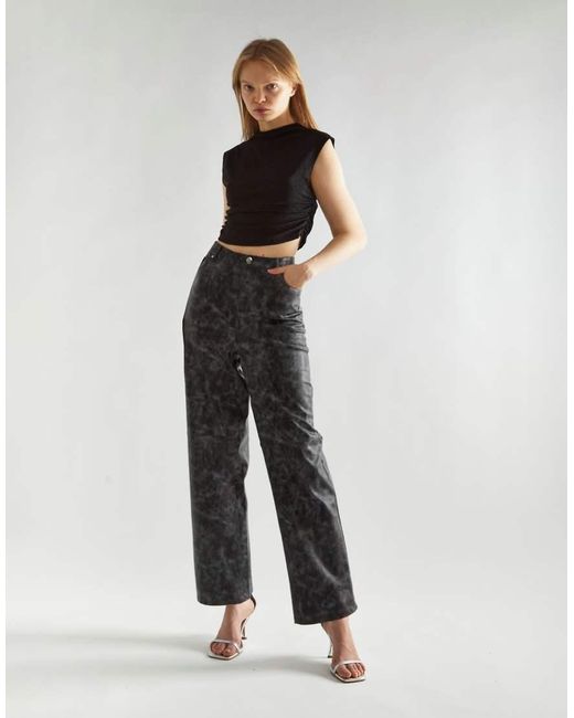 NARRATED Black Cropped Trouser