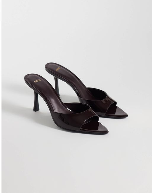 Mango Natural Mules mit absatz