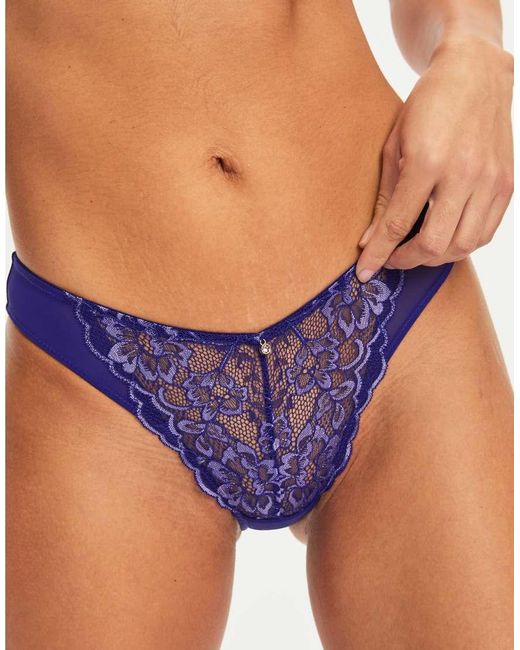 Ann Summers Blue Sexy Lace Brazilian