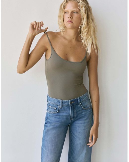 Pull&Bear Blue – body aus polyamid