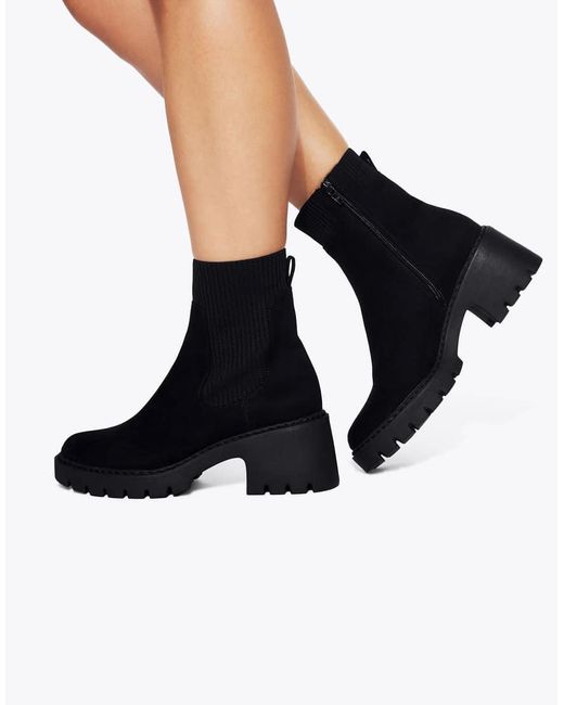 KG by Kurt Geiger Blue Tess Mid Ankle Boots