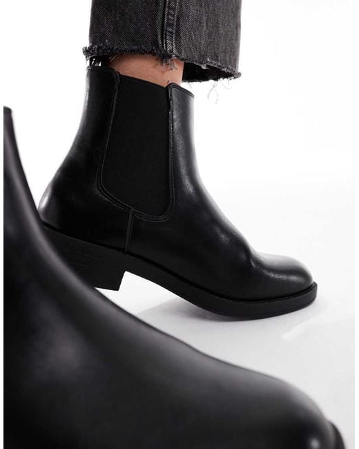 Botas Chelsea Negras Planas De -Negro New Look de color Black