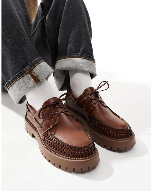 SEQWL Blue Exton Loafers With Chunky Sole for men