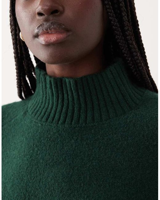 Abercrombie & Fitch Green Funnel Neck Jumper