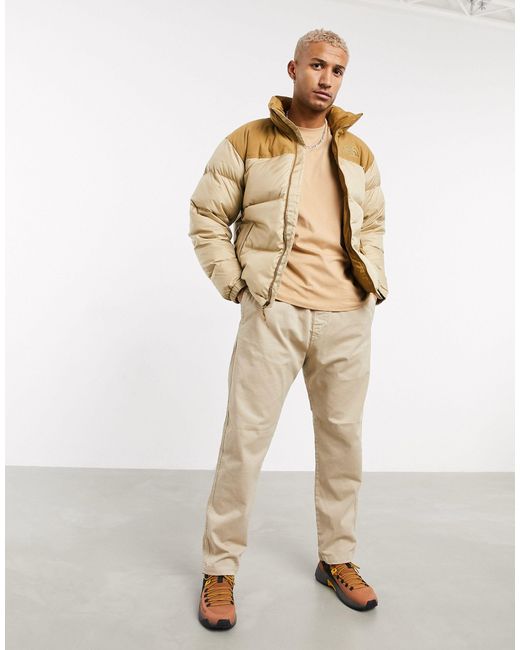 north face eco nuptse jacket brown