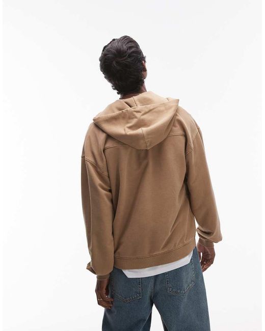 Levi's Natural Lowell Western French Terry Full Zip Hoodie for men