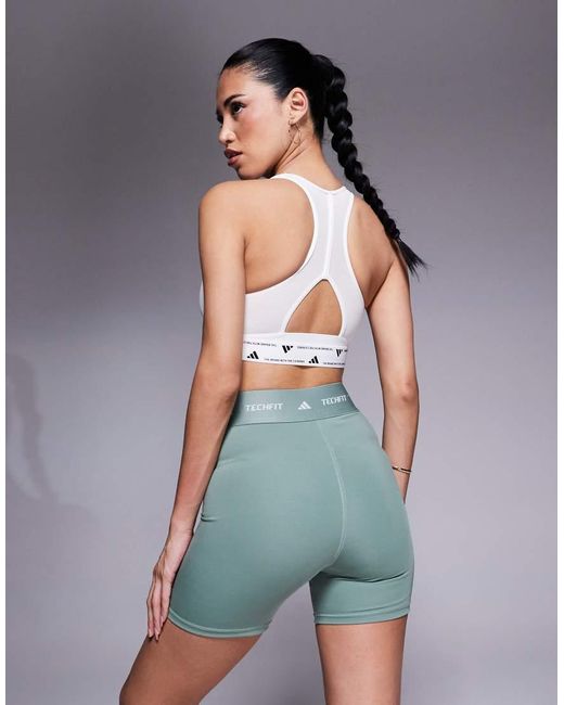 Adidas Originals Gray Adidas Training Tech Fit Shorts