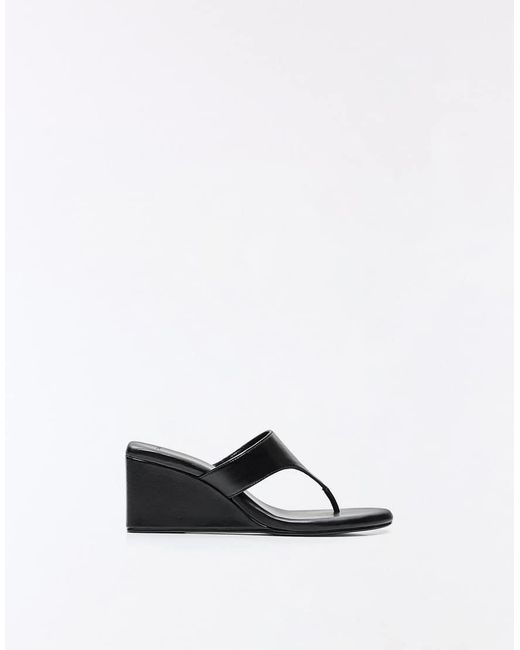 Bershka White Wedge Heel Sandals