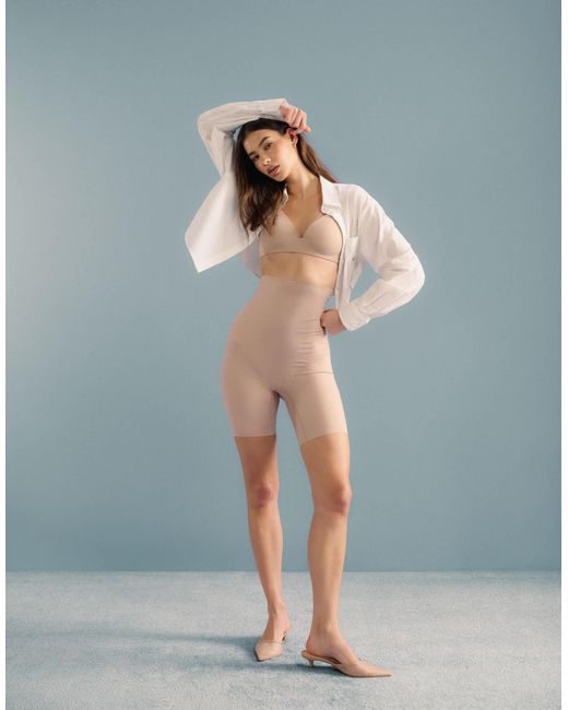 Calvin Klein Blue Shapewear – figurformende shorts mit stützender bauch-weg-funktion aus festem, nicht verrutschendem stretchmaterial