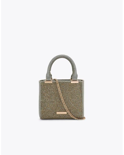 Carvela Kurt Geiger Metallic Cinzia Diamante Tote