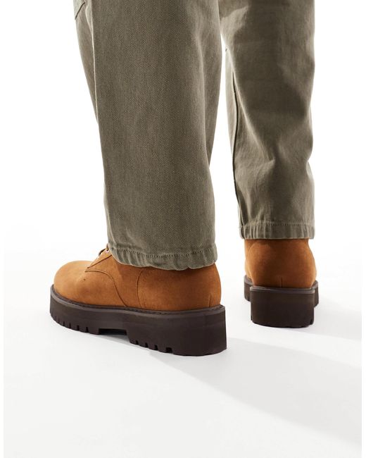ASOS Brown Lace-up Workboots for men