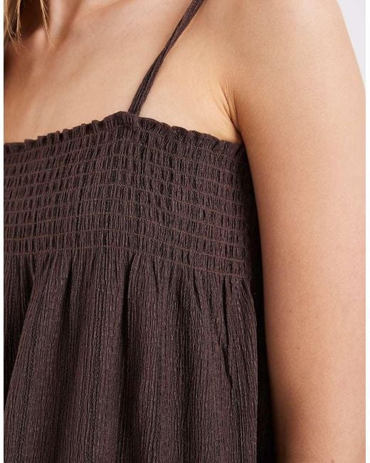 ONLY Brown Sleeveless Maxi Dress