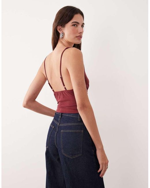 Motel Red Janic Sequin Top