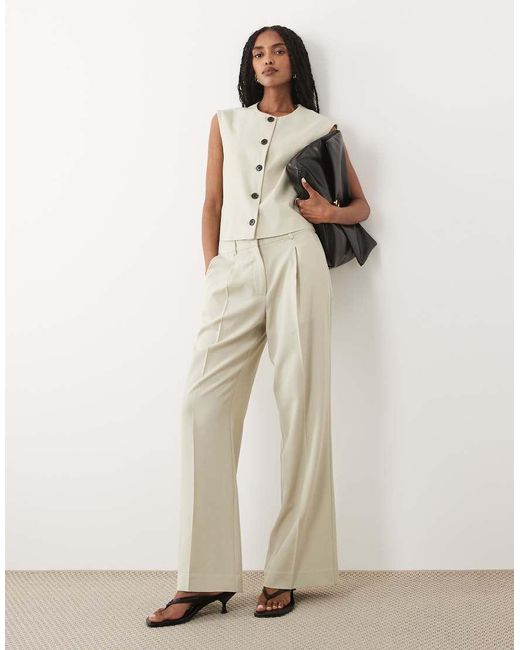 Aware Natural Mid Rise Bootcut Tailored Pants