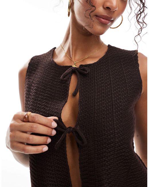 Threadbare White – strickweste