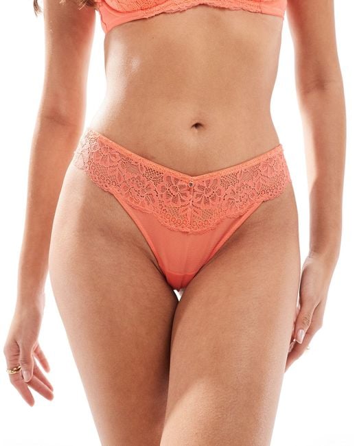 Sexy lace planet - string - corail Ann Summers en coloris Orange