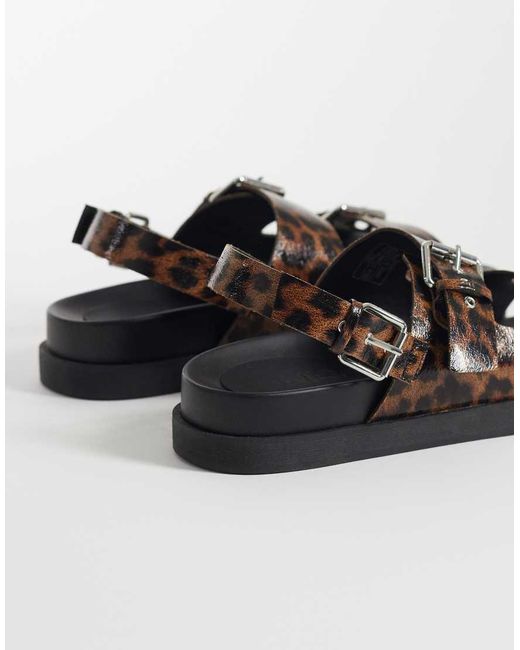 ONLY Brown Buckle Sandals