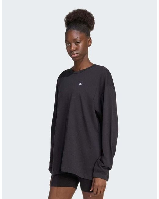 Adidas Originals Blue Essentials Oversize Longsleeve T-shirt