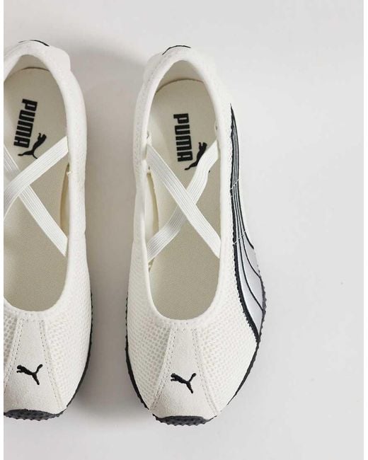 PUMA White H-street Ballet Flats