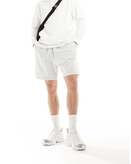 Weekday Jersey Short in het White voor heren