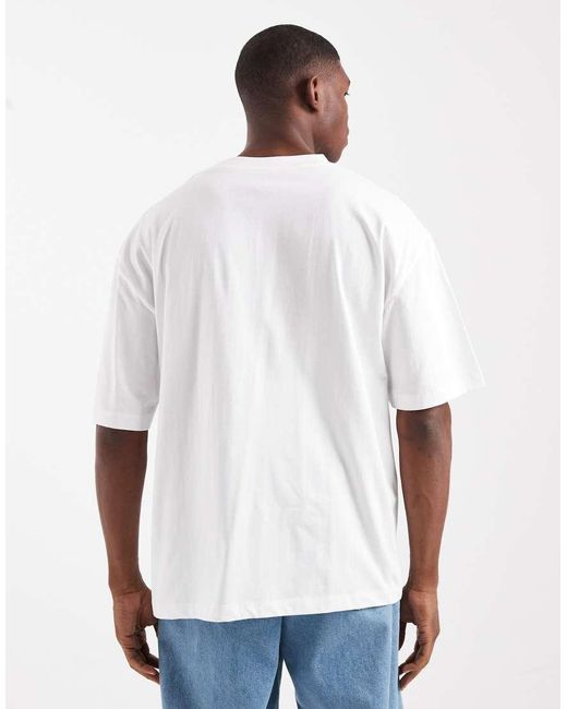 ASOS White Essentials 2 Pack Oversized T-shirts for men