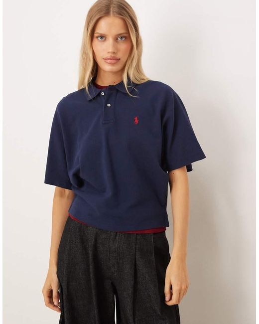 Polo Ralph Lauren Blue Knitted Polo
