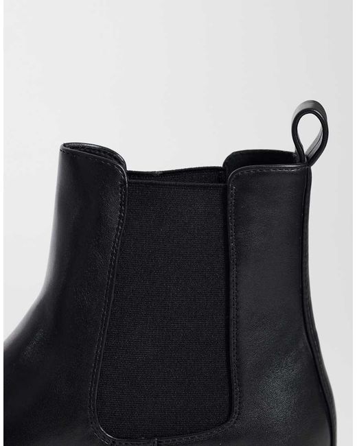 ASOS Blue Chelsea Boots With Cleated Sole for men