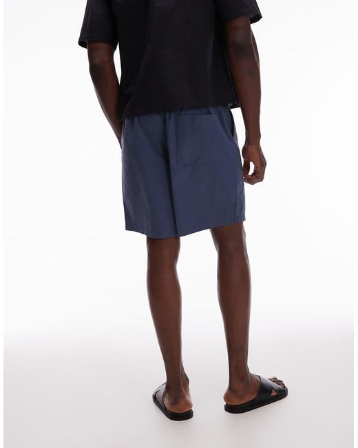 ARKET Blue Cotton Pull-On Shorts for men