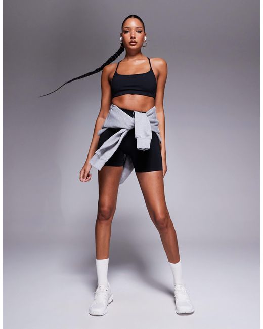 Bo&Tee Blue Define Luxe High Waist Mini Shorts Co-Ord