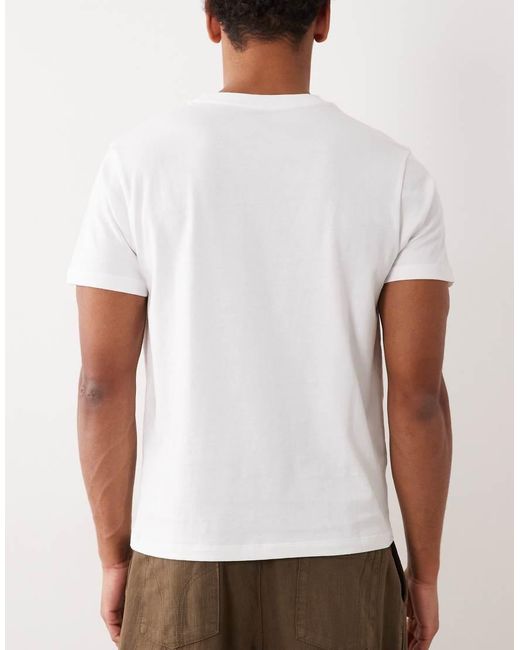 ASOS Natural Essentials 3 Pack Regular Fit T-shirt for men