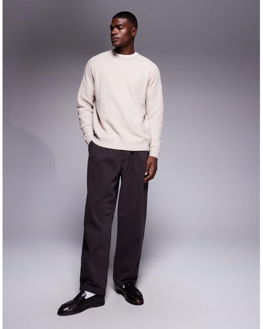 Pull ras ASOS pour homme en coloris Gray