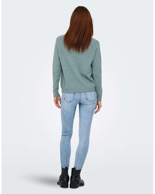 ONLY Blue Knitted Pullover