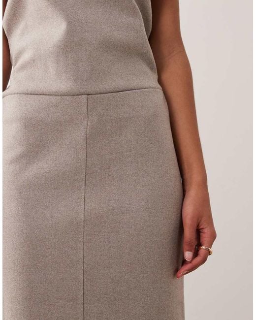 Mango Natural Maxi Skirt Co-ord