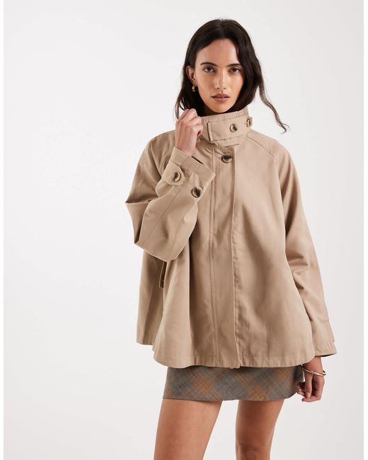 ONLY Natural High Collar Cape Jacket