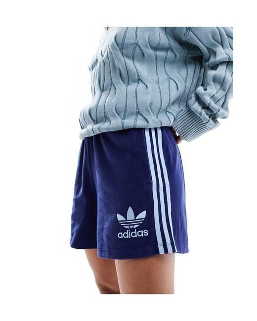 Adidas Originals Blue Terry Towelling Shorts