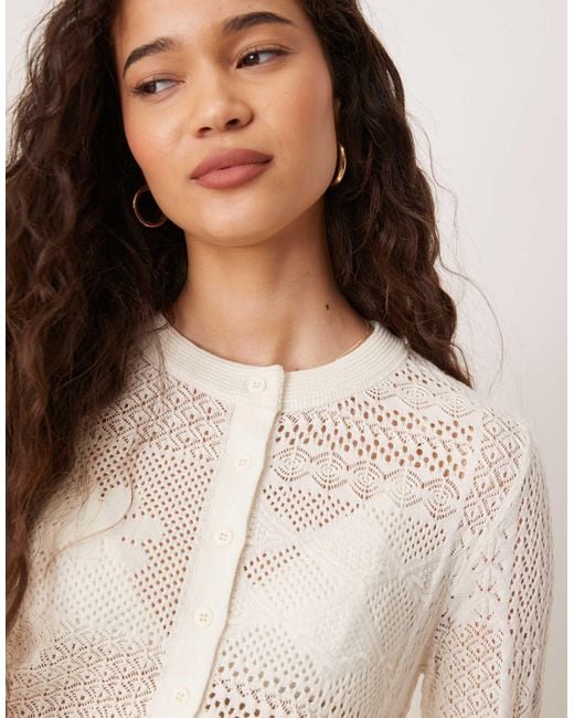 ASOS Natural – interest – strickjacke