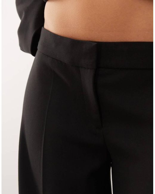 Weekday Black Premium Co-Ord Flared Tailored Trousers With Front Pleats