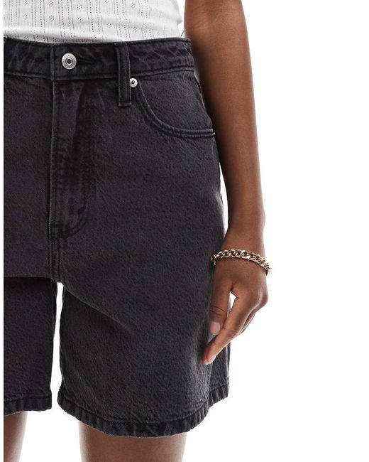 Pantalones Cortos Vaqueros Negros Sueltos Curve Love De Abercrombie & Fitch de color Black