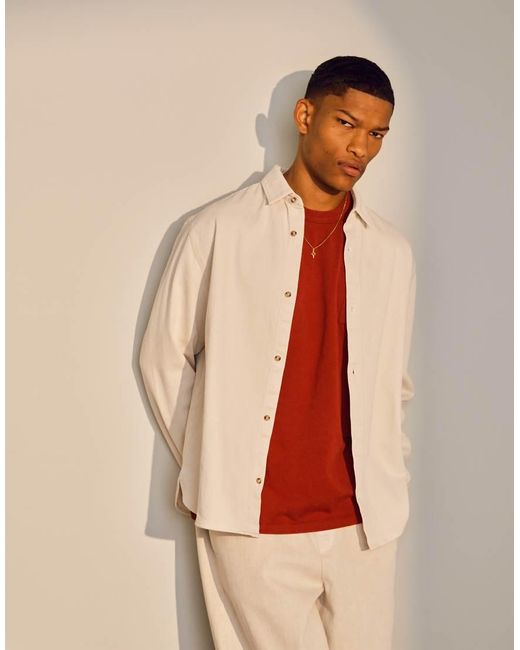 Giacca A Maniche Lunghe di Topman in Natural da Uomo