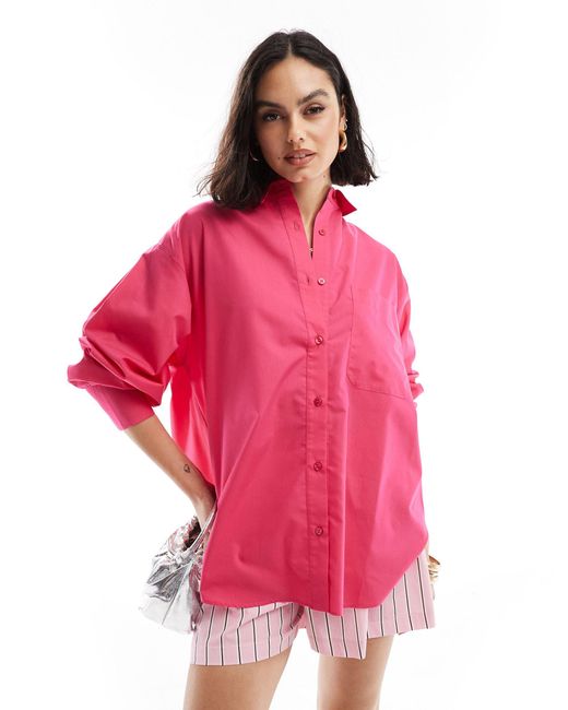 Camicia oxford acceso di ASOS in Pink