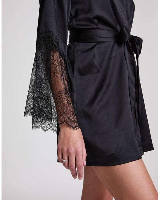 Hunkemöller Blue Satin Kimono