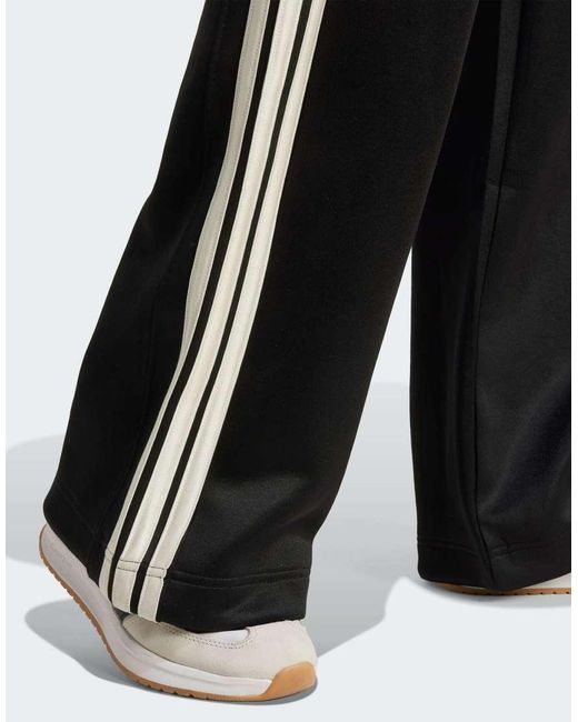 Adidas Originals Black Stadium 3-Stripes Track Pants