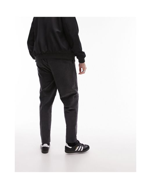 Pantaloni affusolati di Topman in Black da Uomo
