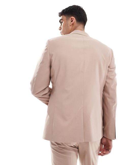 ASOS – schmal geschnittene anzugjacke in Pink für Herren