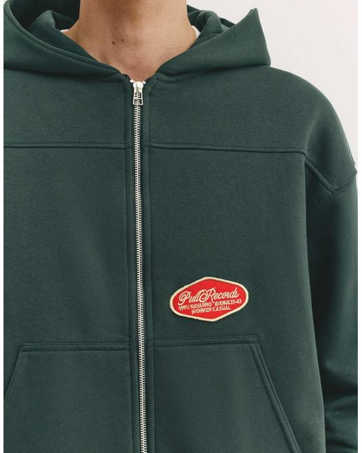 Pull&Bear – kapuzenpullover in Green für Herren
