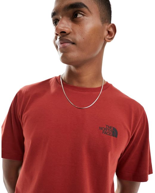 Simple dome - t-shirt à logo - foncé The North Face pour homme en coloris Red